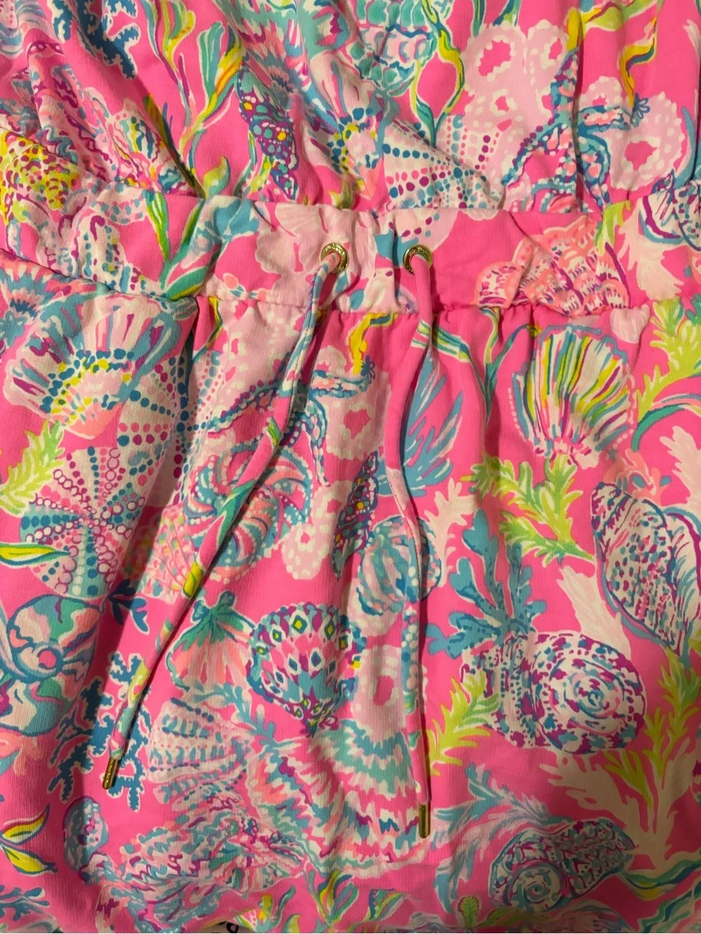 Lilly Pulitzer Vibrant Pink Strapless Seashell Print Sundress - Picture 5 of 6